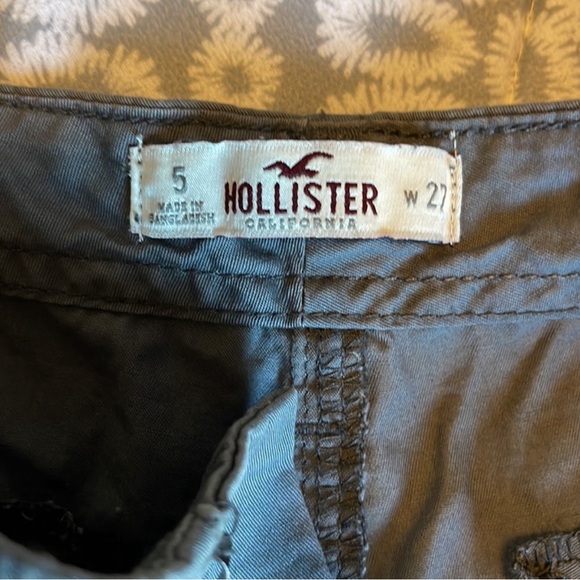 GREY HOLLISTER DRAWSTRING JOGGERS - Picture 5 of 5